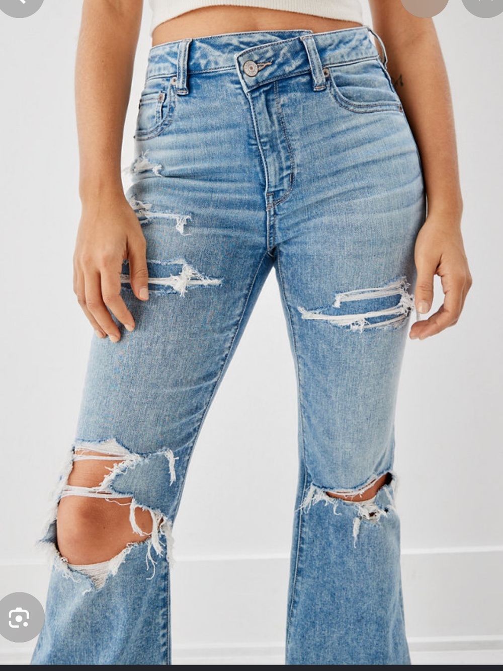 American Eagle Super Hi Rise Flare